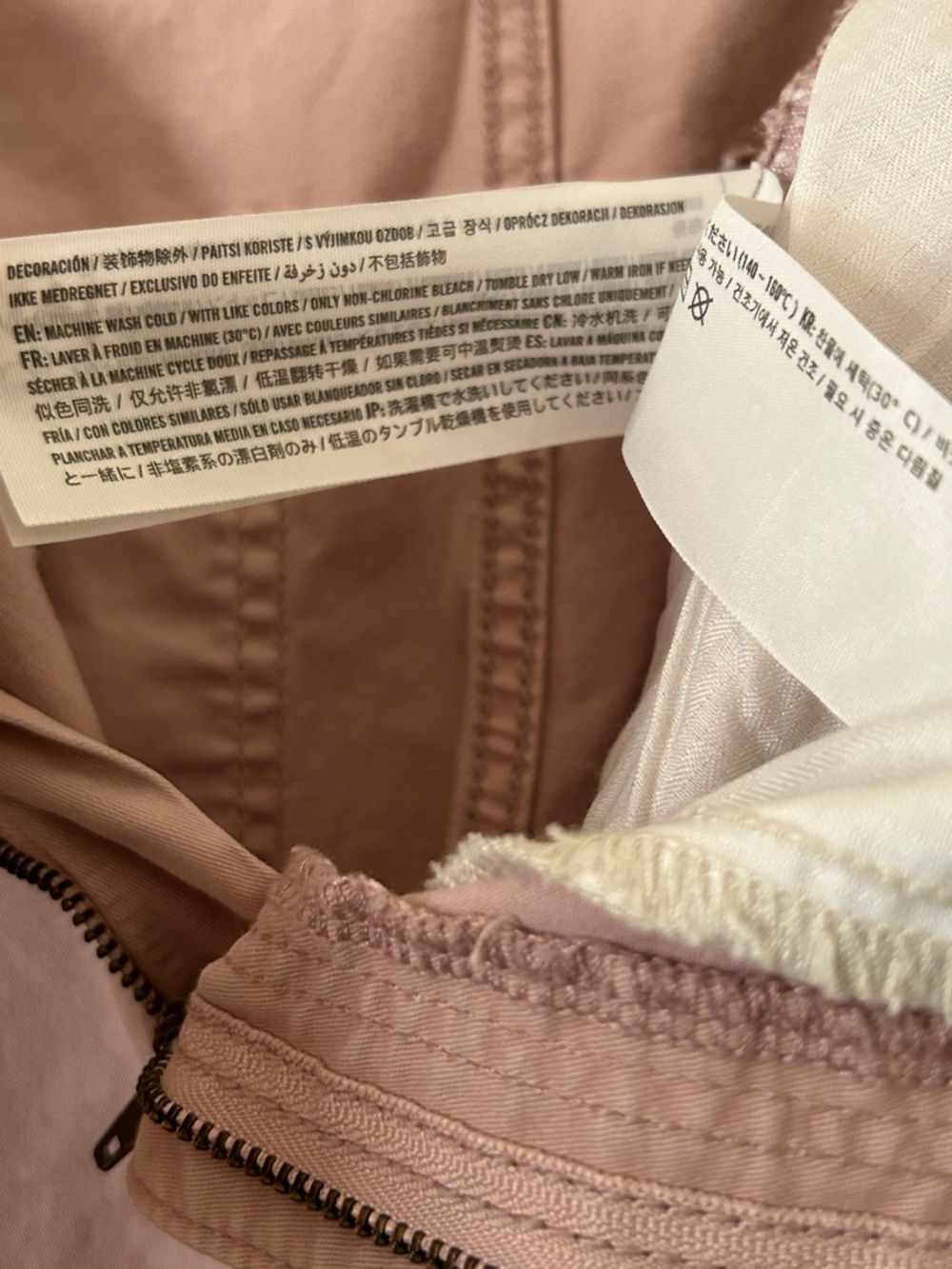 Hollister Dusty Pink Ultra High Rise Dad Pant Cargo Utility Pockets - Picture 6 of 9